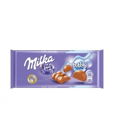 Šokoladas MILKA Bubbly Alpine Milk, 90 g