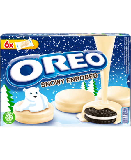 Sausainiai OREO  aplieti baltu šokoladu  246g