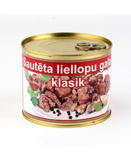 Troškintos jautienos konservai, 525 g