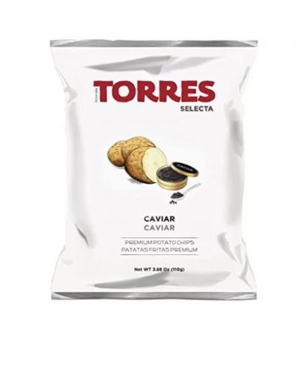 Bulvių traškučiai TORRES, su ikrais, 110 g.