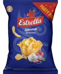 Traškučiai ESTRELLA, grietinės ir svogūnų skonio, 180 g