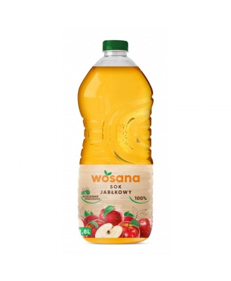 Sultys WOSANA, obuolių , 100% , 2.8 l, PET