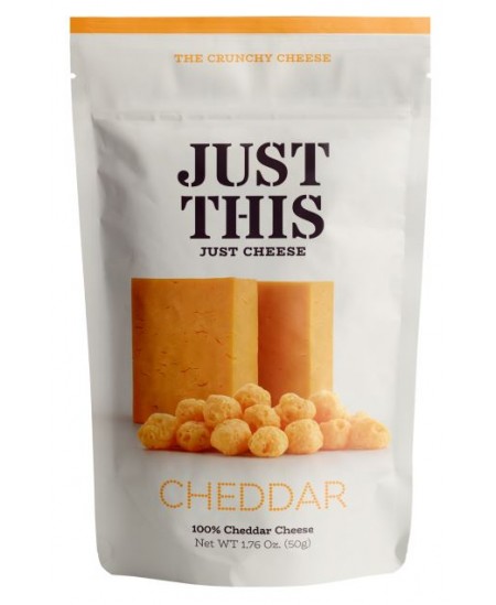 Sūrio užkandis JUST THIS Cheddar, 50 g