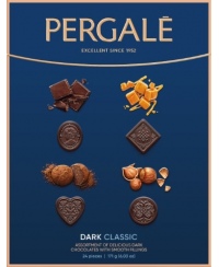 Saldainių rinkinys PERGALĖ, su juoduoju šokoladu, 171 g