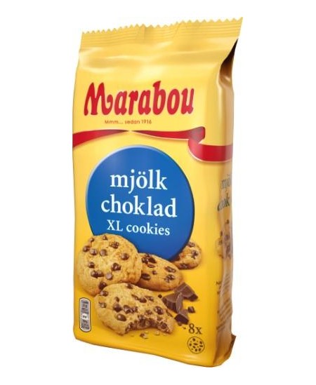 Sausainiai MARABOU, su pieniniu šokoladu, 184 g