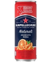 Gaivusis gazuotas gėrimas SAN PELLEGRINO Aranciata Rossa, 0.33l, skardinė, D