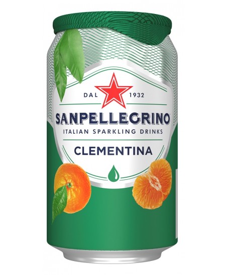 Gaivusis gazuotas gėrimas SAN PELLEGRINO Clementina, 0.33l, skardinė, D