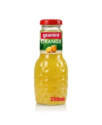 Apelsinų sultys GRANINI, su minkštimu, 100%, 0,25 l