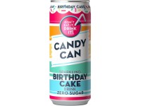 Gazuotas gaivusis gėrimas CANDY CAN, braškių ir vanilės skonio, su saldikliais, 0.33 l  D
