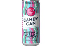 Gazuotas gaivusis gėrimas CANDY CAN, cukraus vatos skonio, su saldikliais, 0.33l D