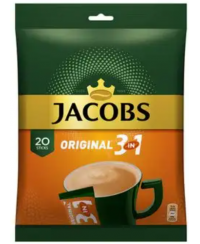 Tirpi kava JACOBS 3 in 1, 20 vnt.