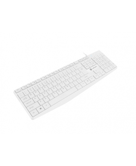 Natec Keyboard Nautilus NKL-1951 Wired, US, USB Type-A, White