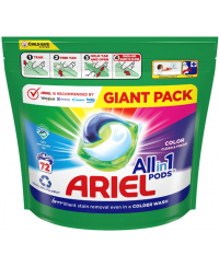 Skalbimo kapsulės ARIEL All-in-1, 72 kapsulės