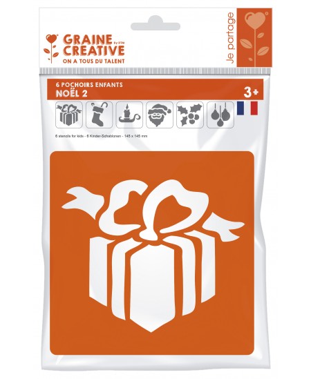 Piešimo trafaretai GRAINE CREATIVE Kalėdos