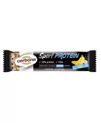 Dribsnių batonėlis CERBONA SPORT Protein, su bananais ir baltymais, 35 g