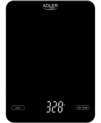 Adler Kitchen Scale AD 3177b Maximum weight (capacity) 10 kg, Accuracy 1 g, Black
