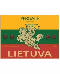Saldainių rinkinys PERGALĖ Lietuva, su juoduoju šokoladu, 348 g