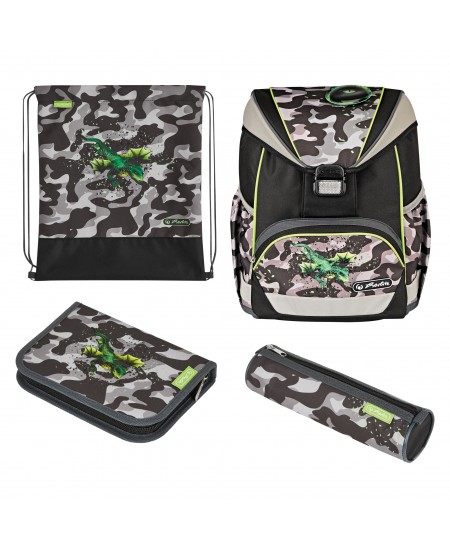 Kuprinė su priedais HERLITZ UltraLight Plus Camo Dragon