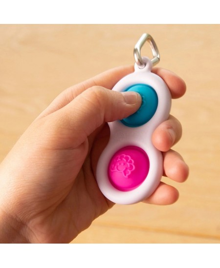 Sensorinis žaislas - raktų pakabukas FatBrainToys ,,Simpl Dimpl"