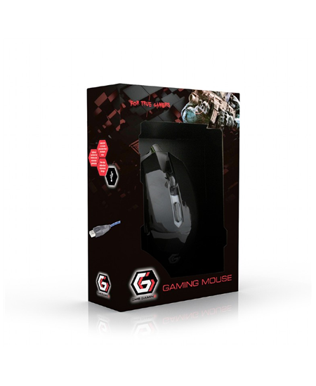 Gembird Gaming mouse, Black/red, MUSG-001-G, USB