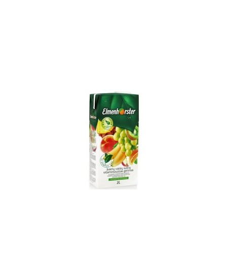 Įvairių vaisių sulčių vitaminizuotas gėrimas ELMENHORSTER, 20%, 2 l