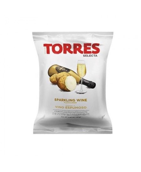 Bulvių traškučiai, TORRES, putojančio vyno skonio, 150 g.