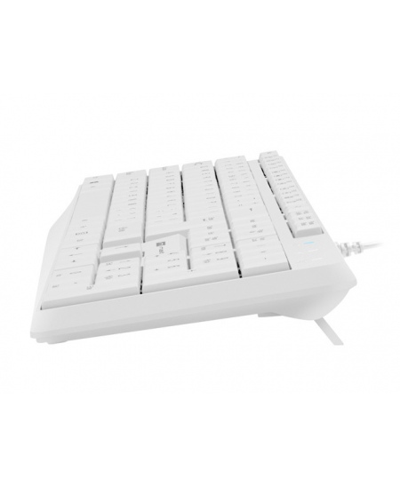 Natec Keyboard Nautilus NKL-1951 Wired, US, USB Type-A, White