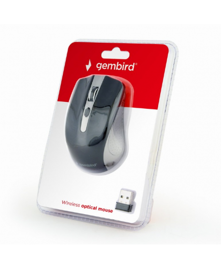 Gembird MUSW-4B-04-GB 2.4GHz Wireless Optical Mouse, USB, Wireless connection, Spacegrey/Black