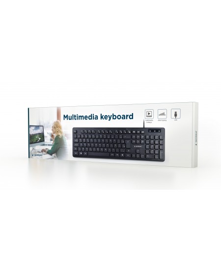 Klaviatūra Gembird KB-MCH-04, laidinė, EN