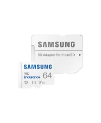 Samsung PRO Endurance MB-MJ64KA/EU 64 GB, MicroSD Memory Card, Flash memory class U1, V10, Class 10, SD adapter