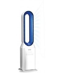 MPM MWP-31 Bladeless fan, Timer, Number of speeds 3, 50 W, Oscillation, Diameter 23.5 cm, White/Blue