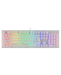 Genesis THOR 303 Gaming keyboard, RGB LED light, US, White, Wired, Brown Switch