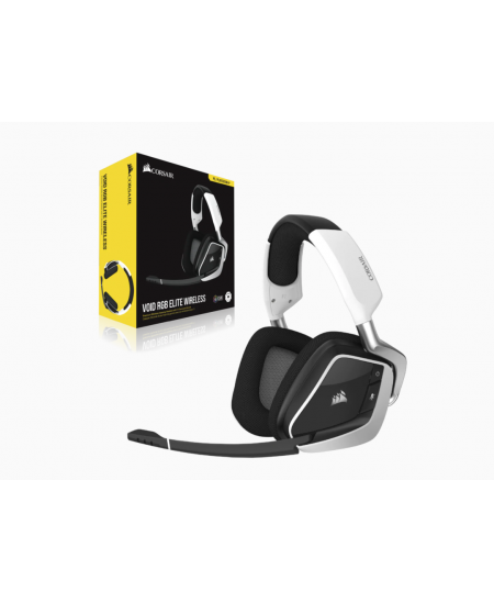 Corsair Premium Gaming Headset VOID RGB ELITE Built-in microphone, Black/White, Over-Ear