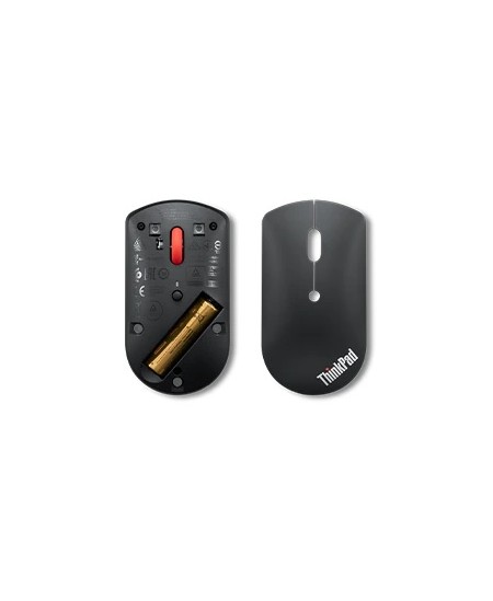 Lenovo ThinkPad Bluetooth Silent Mouse w/o battery Black, Bluetooth 5.0