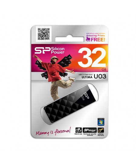 Silicon Power Ultima U03 32 GB, USB 2.0, Black