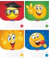 Sąsiuvinis linijomis EMOCIUKAI, 2 klasei, 12 lapų, 100 gsm