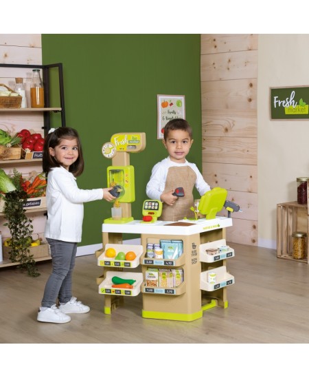 Prekybos centras SMOBY Fresh Market su šviesa ir garsu