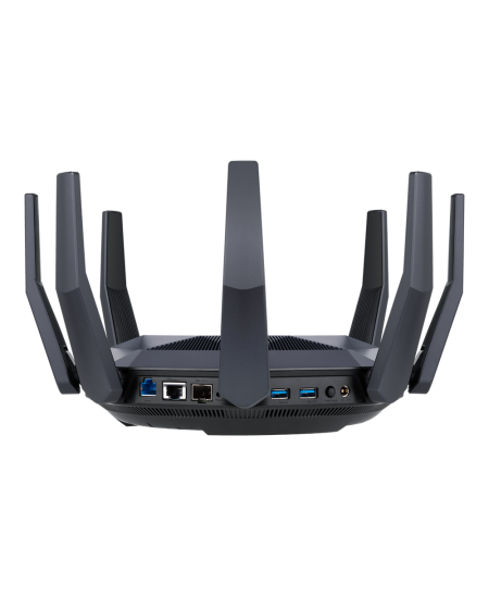 Asus AX6000 Dual Band Router RT-AX89X 802.11ax, 10/100/1000 Mbit/s, Ethernet LAN (RJ-45) ports 8, Antenna type 8xExternal, 2xUSB