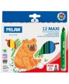 Stori flomasteriai MILAN Maxi, 12 spalvų