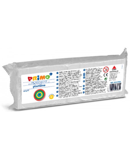 Plastilinas PRIMO, baltos spalvos, 550 g