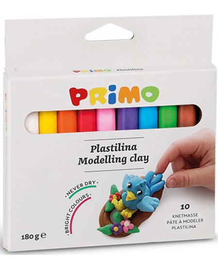 Plastilinas PRIMO, 10 spalvų