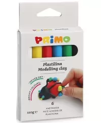 Plastilinas PRIMO, 6 spalvų
