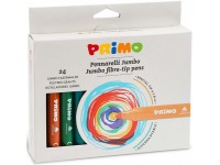 Flomasteriai PRIMO Jumbo, 24 spalvų