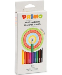 Spalvoti pieštukai PRIMO, 24 spalvų