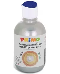 Guašas PRIMO, sidabrinės metalizuotos spalvos, 300 ml