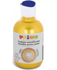 Guašas PRIMO, geltonos metalizuotos spalvos, 300 ml