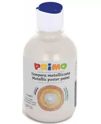 Guašas PRIMO, baltos metalizuotos spalvos, 300 ml