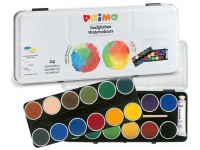 Akvarelė PRIMO, 24 spalvų, su teptuku ir tūbele