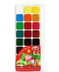 Akvarelė GAMMA Square pans, 24 spalvų
