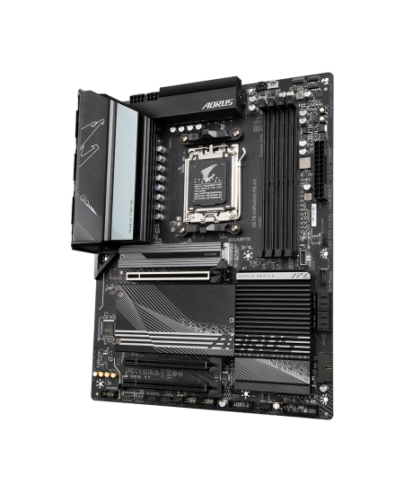Gigabyte X670 AORUS ELITE AX 1.0A M/B Processor family AMD, Processor socket AM5, DDR5 DIMM, Memory slots 4, Supported hard disk